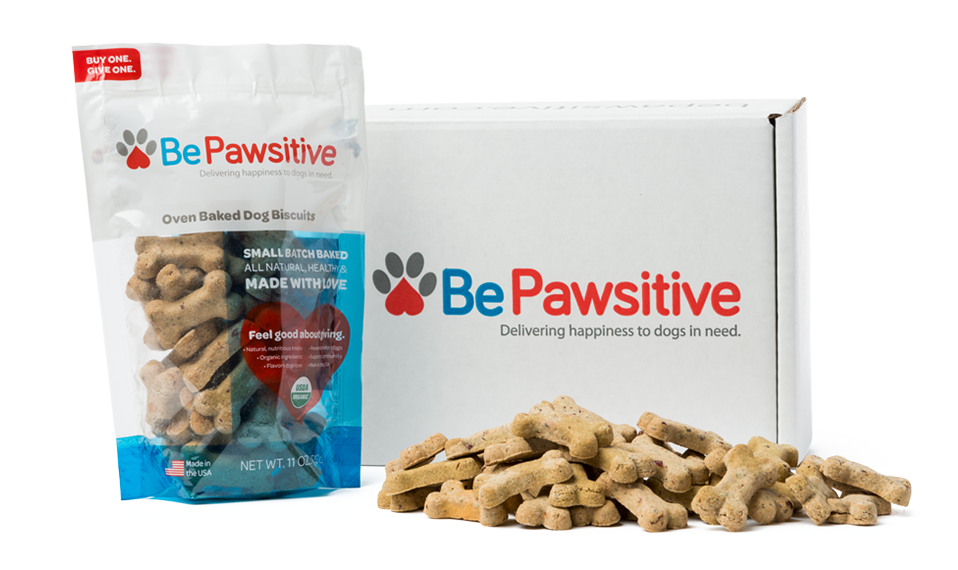 Organic Dog Treats Delivered - Be Pawsitive Monthly Subscription Box